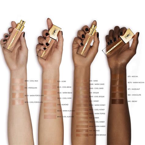 ysl br 20|ysl foundation color chart.